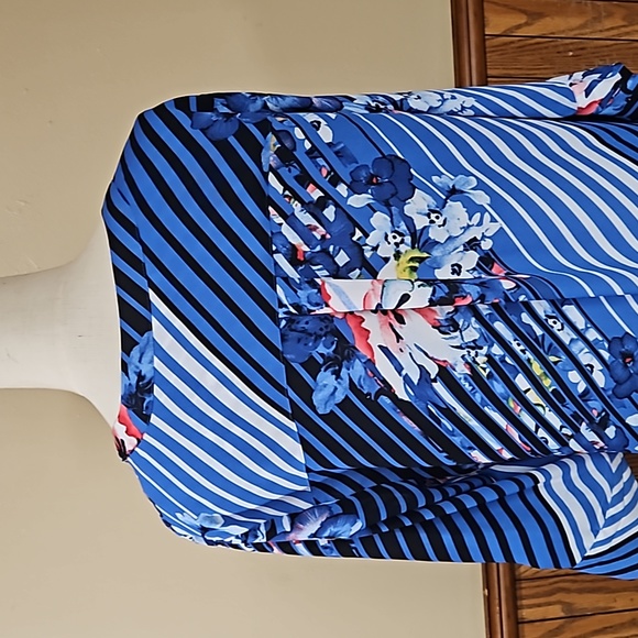 Valerie Stevens Asymmetrical Summer Floral Dress M - Picture 5 of 12